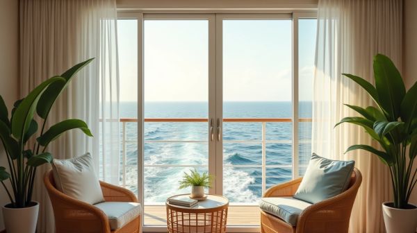 Optimiser son choix de cabine balcon en croisière pour économiser